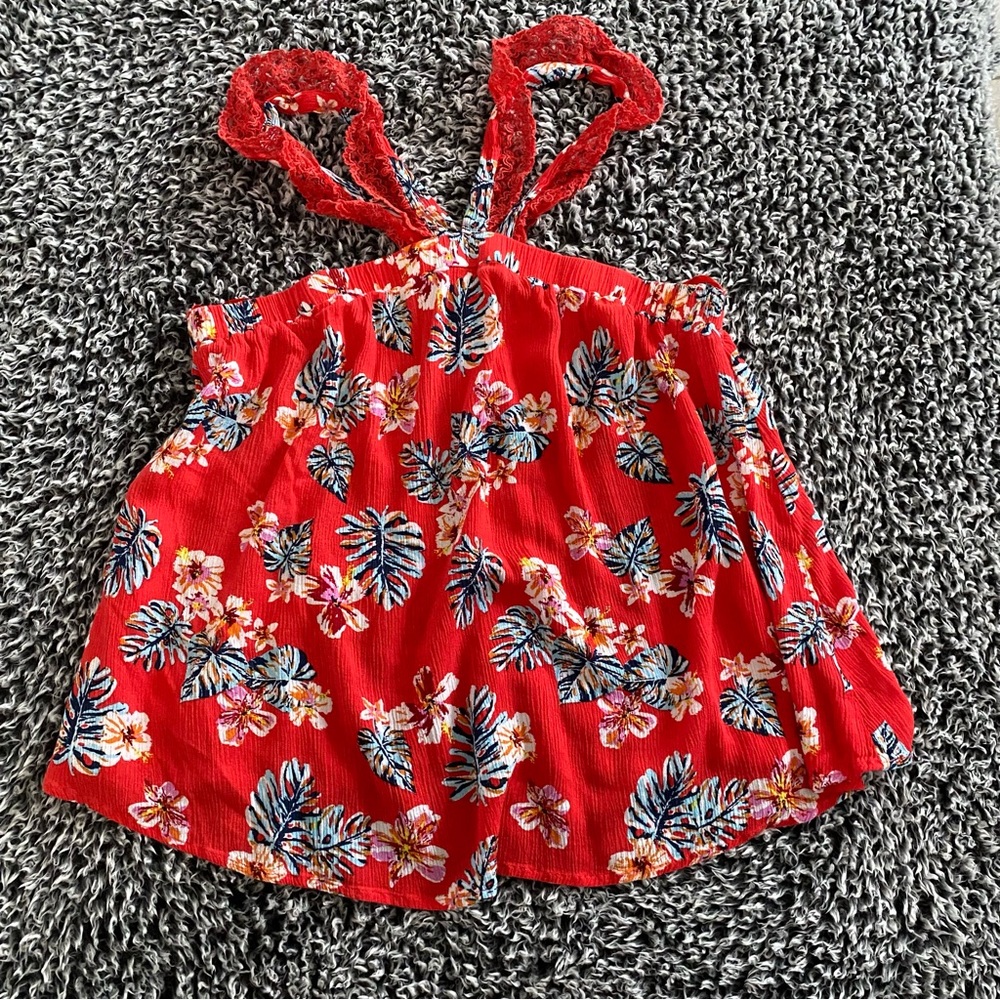Red Sophie Rue Top